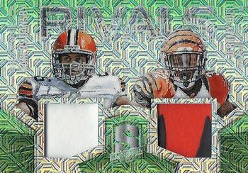 2015 Panini Spectra - Rivals Neon Green #RV-DH Jeremy Hill / Karlos Dansby Front