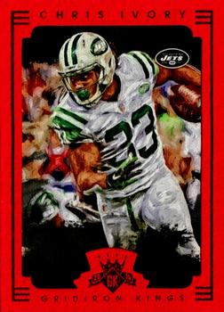 2015 Panini Gridiron Kings - Red Framed #1 Chris Ivory Front