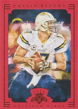 2015 Panini Gridiron Kings - Red Framed #15 Philip Rivers Front