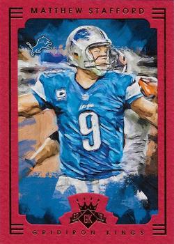 2015 Panini Gridiron Kings - Red Framed #23 Matthew Stafford Front