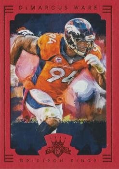 2015 Panini Gridiron Kings - Red Framed #37 DeMarcus Ware Front