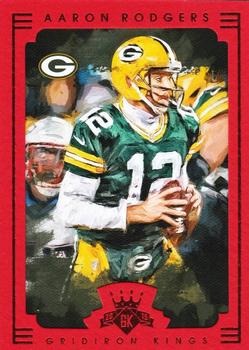 2015 Panini Gridiron Kings - Red Framed #63 Aaron Rodgers Front