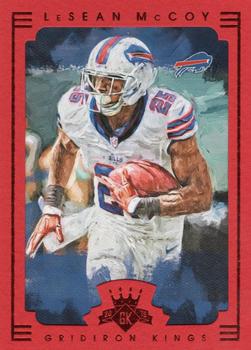 2015 Panini Gridiron Kings - Red Framed #74 LeSean McCoy Front