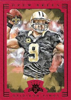 2015 Panini Gridiron Kings - Red Framed #92 Drew Brees Front