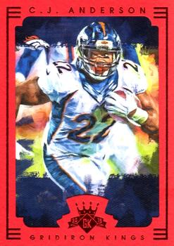 2015 Panini Gridiron Kings - Red Framed #100 C.J. Anderson Front
