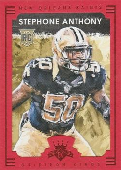 2015 Panini Gridiron Kings - Red Framed #147 Stephone Anthony Front
