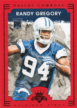 2015 Panini Gridiron Kings - Red Framed #155 Randy Gregory Front