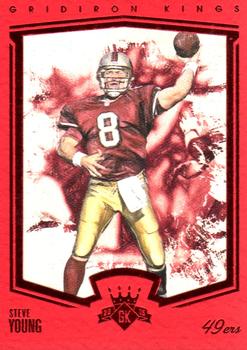 2015 Panini Gridiron Kings - Red Framed #176 Steve Young Front