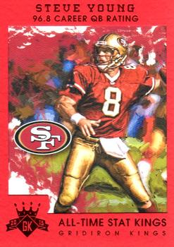 2015 Panini Gridiron Kings - Red Framed #186 Steve Young Front