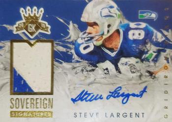 2015 Panini Gridiron Kings - Sovereign Signatures Prime #11 Steve Largent Front