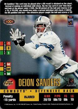 1996 Sega Sports NFL Players Party Super Bowl #NNO Deion Sanders Front