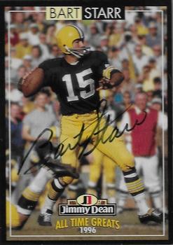 1996 Jimmy Dean All-Time Greats - Mail Away Autographs #4 Bart Starr Front