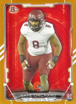 2015 Bowman - Rookies Gold #78 Nate Orchard Front