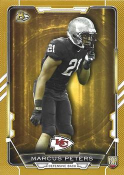 2015 Bowman - Rookies Gold #1 Marcus Peters Front