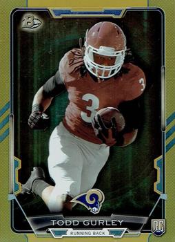 2015 Bowman - Rookies Gold #28 Todd Gurley Front