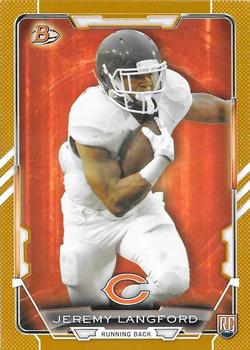 2015 Bowman - Rookies Gold #35 Jeremy Langford Front