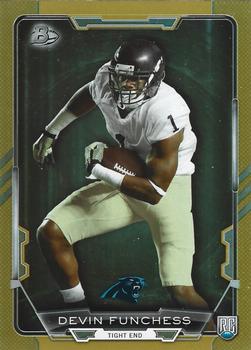 2015 Bowman - Rookies Gold #40 Devin Funchess Front