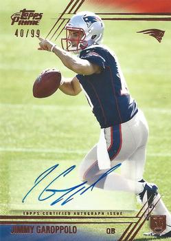 2014 Topps Prime - Rookie Autographs Copper #118 Jimmy Garoppolo Front