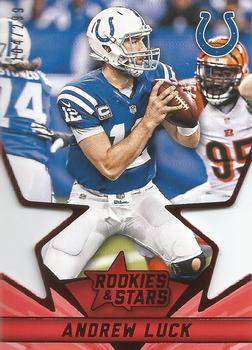 2015 Panini Rookies & Stars - Star Studded Die Cuts Red #SS6 Andrew Luck Front