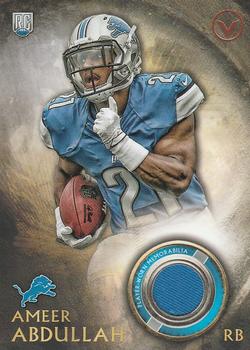 2015 Topps Valor - Rookie Relics #VRR-AA Ameer Abdullah Front