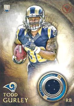 2015 Topps Valor - Rookie Relics #VRR-TG Todd Gurley Front