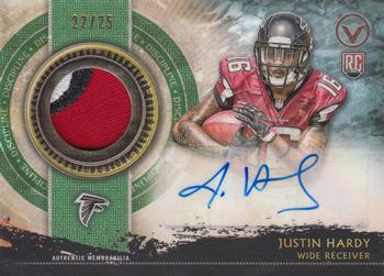 2015 Topps Valor - Shield of Honor Autograph Patches Discipline #SHA-JH Justin Hardy Front