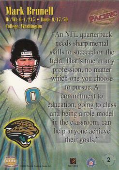 1998 989 Sports NFL Players Party (Stay Cool in School) #2 Mark Brunell Back