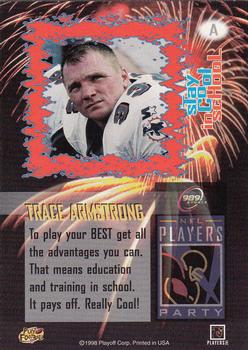 1998 989 Sports NFL Players Party (Stay Cool in School) #A Trace Armstrong Back