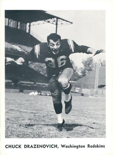 1959 Jay Publishing Washington Redskins #NNO Chuck Drazenovich Front