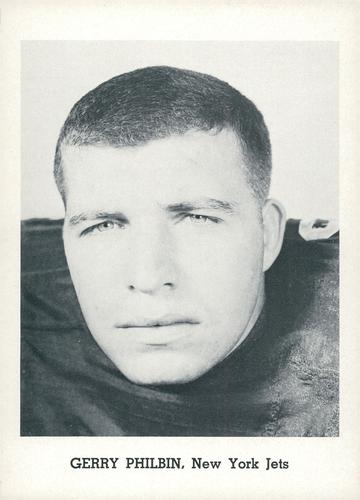 1965 Jay Publishing New York Jets Set B #NNO Gerry Philbin Front