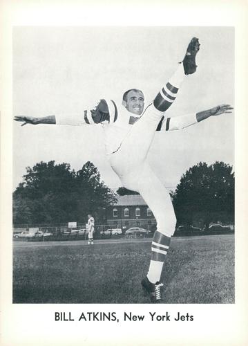 1963 Jay Publishing New York Jets #NNO Bill Atkins Front