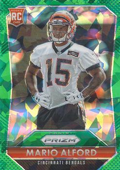 2015 Panini Prizm - Green Crystals Prizm (Cracked Ice) #266 Mario Alford Front
