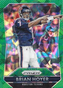 2015 Panini Prizm - Green Crystals Prizm (Cracked Ice) #162 Brian Hoyer Front