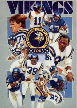 1989 Minnesota Vikings Police #1 Team Card Front