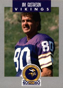 1989 Minnesota Vikings Police #5 Jim Gustafson Front