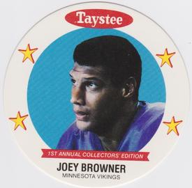 1989 Taystee Minnesota Vikings Discs #2 Joey Browner Front