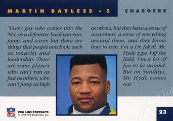 1991 Pro Line Portraits - National Convention #23 Martin Bayless Back