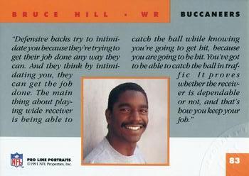 1991 Pro Line Portraits - National Convention #83 Bruce Hill Back