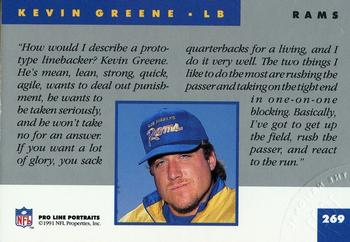 1991 Pro Line Portraits - National Convention #269 Kevin Greene Back