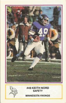 1984 Minnesota Vikings Police #2 Keith Nord Front