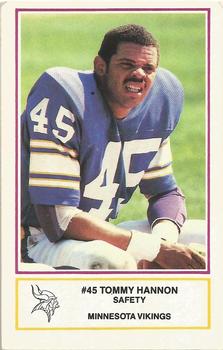 1984 Minnesota Vikings Police #10 Tommy Hannon Front