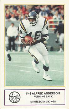 1985 Minnesota Vikings Police #4 Alfred Anderson Front
