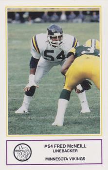 1985 Minnesota Vikings Police #5 Fred McNeill Front