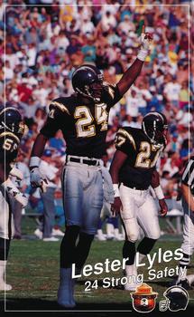 1990 San Diego Chargers Smokey #NNO Lester Lyles Front