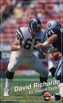1990 San Diego Chargers Smokey #NNO David Richards Front