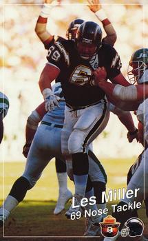 1990 San Diego Chargers Smokey #NNO Les Miller Front