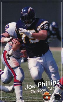 1990 San Diego Chargers Smokey #NNO Joe Phillips Front