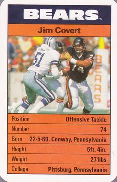 1987 Ace Fact Pack Chicago Bears #4 Jim Covert Front