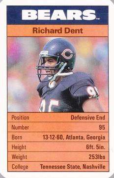 1987 Ace Fact Pack Chicago Bears #5 Richard Dent Front