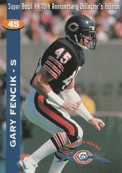 1995 Kemper Chicago Bears Super Bowl XX 10th Anniversary #NNO Gary Fencik Front